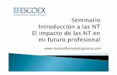 Escoex. Introducción a las Nuevas Tecnologías. El impacto de las Nuevas Tecnologías en mi futuro profesional