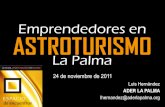 Emprendedores en Astroturismo en La Palma