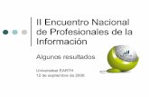 Resultados del II Encuentro Nacional de Profesionales de la Información