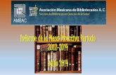 Informe de la mesa directiva periodo 2012-2014. AMBAC - Bibliotecas en Ciencias de la Salud