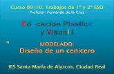 Educacion Plastica Y Visual I Modelado Cenicero