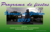 Programa Fiestas de Barrial 2013