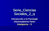 Conocer Ciencia - Psicología 17 - Inteligencia II