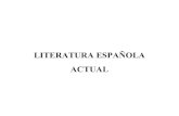Literatura española actual una aproximación (4º eso)
