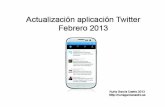 Actualización app twitter móvil