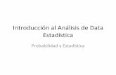 Introducción Al Análisis Estadístico de Data