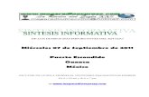 Sintesis informativa 0709 2011