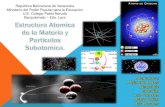 Estructura atomica de la materia y particulas subatomica
