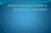 Alcoholismo  y medicina