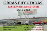 OBRAS EJECUTADAS 2010 - 2012 en Complejo Comercial Unicachi
