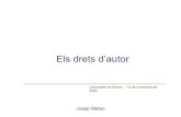 Josep Matas - Els drets d'autor al centre del triangle: tecnologia, lleis i ètica
