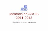 Memoria arsis 2012 cas