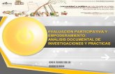 Evaluación participativa y empoderamiento: análisis documental de investigaciones  y prácticas