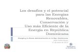 Desafíos y Potencial para las energias renovables - eficiencia energética en Rep. Dominicana