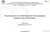 Avances en la viabilización de parques eólicos en colombia.   luis rodriguez epm