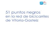 51 puntos negros en la red de bicicarriles de Vitoria-Gasteiz