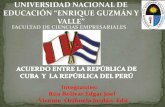 ACUERDO INTERNACIONAL PERÚ - CUBA