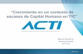 Sr. Marcelo Román, "Crecimiento en un contexto de ecasez de Capital Humano en TIC" - Conferencias INACAP