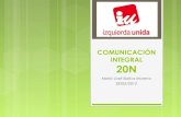Comunicación integral de IU en elecciones 20N