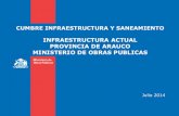 CUMBRE NAHUELBUTA-INFRAESTRUCTURA:  INFRAESTRUCTURA ACTUAL PROVINCIA DE ARAUCO MINISTERIO DE OBRAS PUBLICAS