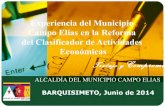 Las reformas tributarias en materia de actividades económicas en el municipio Campo Elías, estado Mérida.