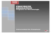 Proyecto Educativo Programa de Microbiologia UniPamplona 2010