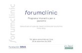 Forumclínic: Programa interactiu per a pacients. Imma Grau