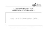 La organización y la administración humana