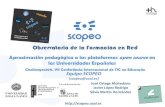 Aproximación pedagógica a las plataformas open source en las Universidades Españolas
