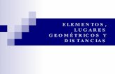 Elementos, lugares geométricos y distancias