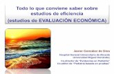 Estudios de evaluación económica: qué y cómo