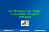 Estrategia española sobre discapacidad  2012 2020