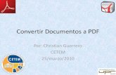 Convertir documentos a pdf