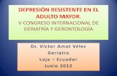 Depresión resistente en el adulto  mayor  dr victor amat