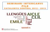 Sessió 6 Seminari PILE CCE 2012-13