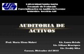 Auditoría Forense - Cuentas de Activos