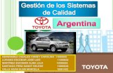Sistemas de Calidad Toyota Argentina