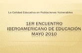 1er encuentro iberoamericano de educación