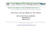 Sintesis informativa 16 03 2012