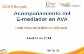 Acompañamiento del E-mediador en cursos AVA