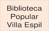 1ª Aniversario de la Biblioteca Popular Villa Espil