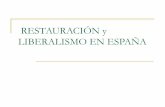 Restauración y liberalismo en España
