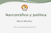 Narcotráfico y política- María Méndez