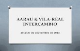 Intercambio Aarau & Vila real. Septiembre 2013