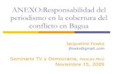 Anexo: 'Responsabilidad del periodismo en la cobertura del conflicto de Bagua