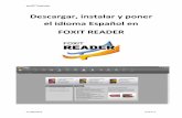 Descargar, instalar y poner el idioma español en Foxit Reader