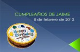Cumpleaños de Jaime