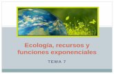 Ecología, recursos y funciones exponenciales