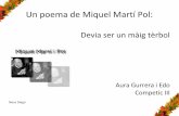 Poema Miquel Martí i Pol. A. Gurrera