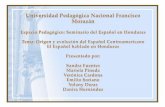 Exposicion el Español en Honduras